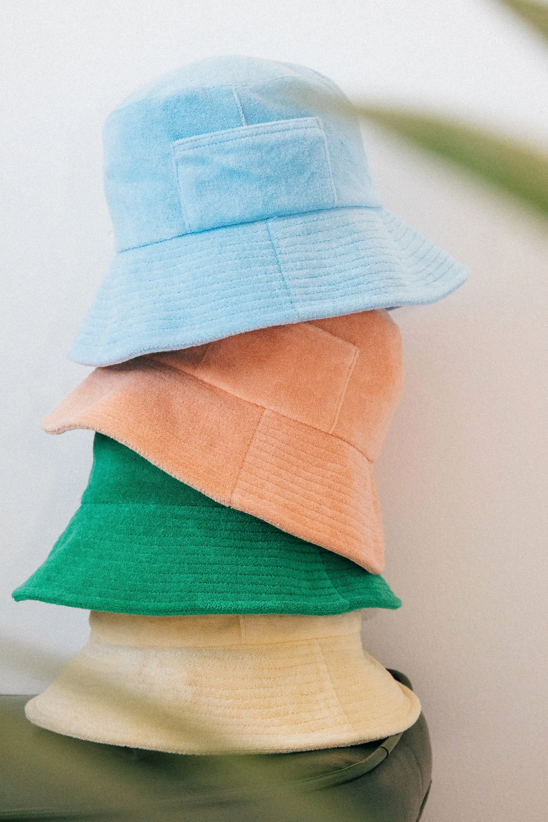 Green Terry Wave Bucket Hat