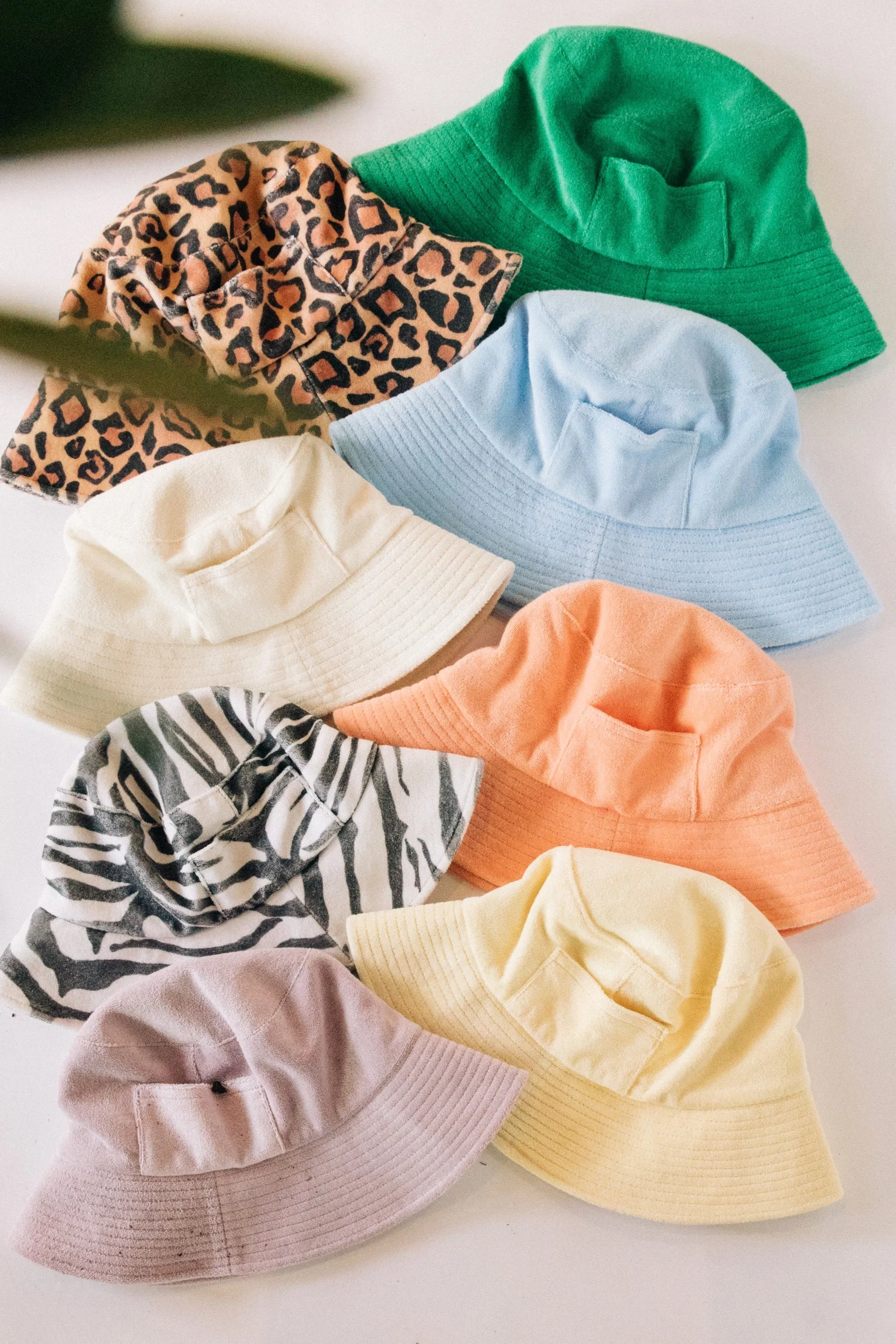 Green Terry Wave Bucket Hat