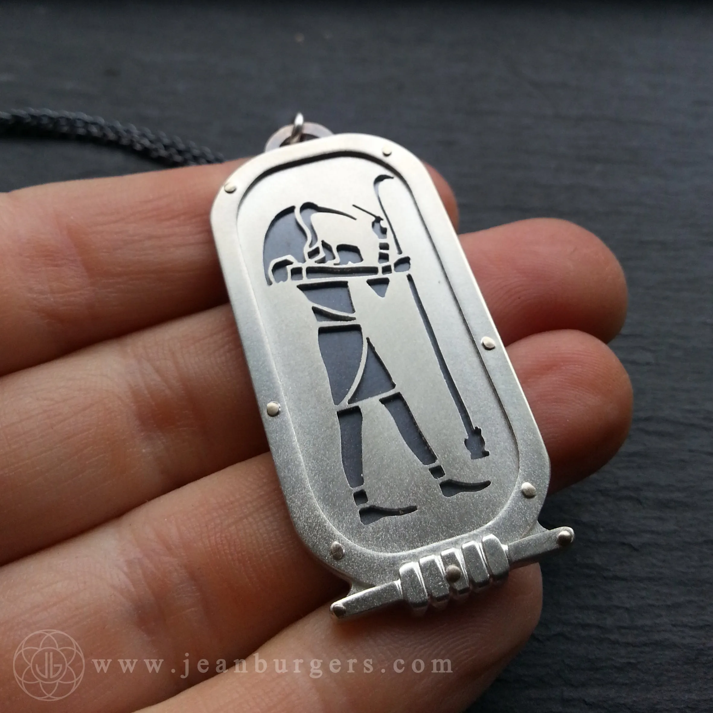 Handcut Egyptian Thoth Pendant