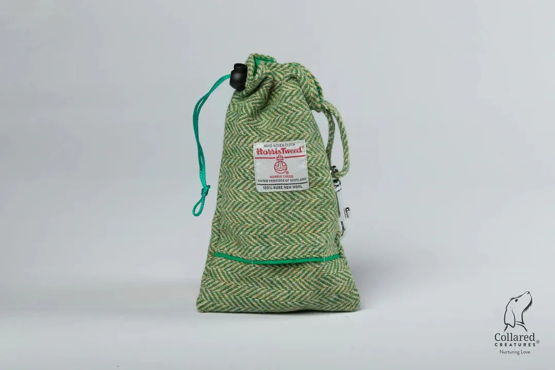 Harris Tweed Green Herringbone Luxury Dog Collar