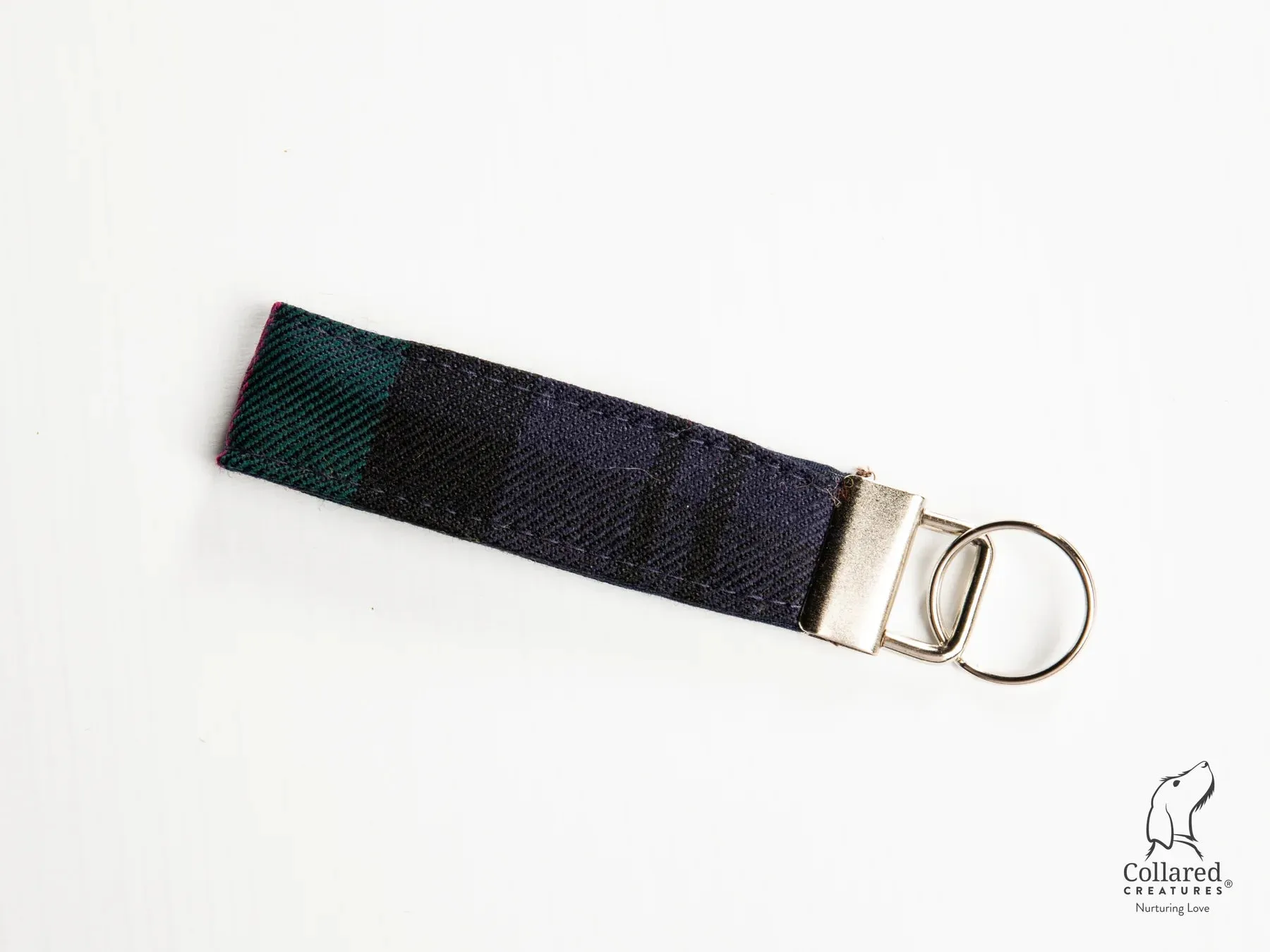 Harris Tweed Luxury Clasp Dog Collar Baird Modern Tartan