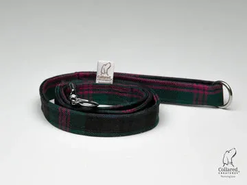 Harris Tweed Luxury Clasp Dog Collar Baird Modern Tartan