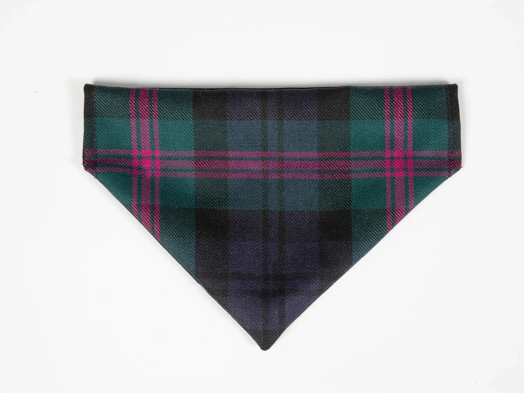 Harris Tweed Luxury Clasp Dog Collar Baird Modern Tartan