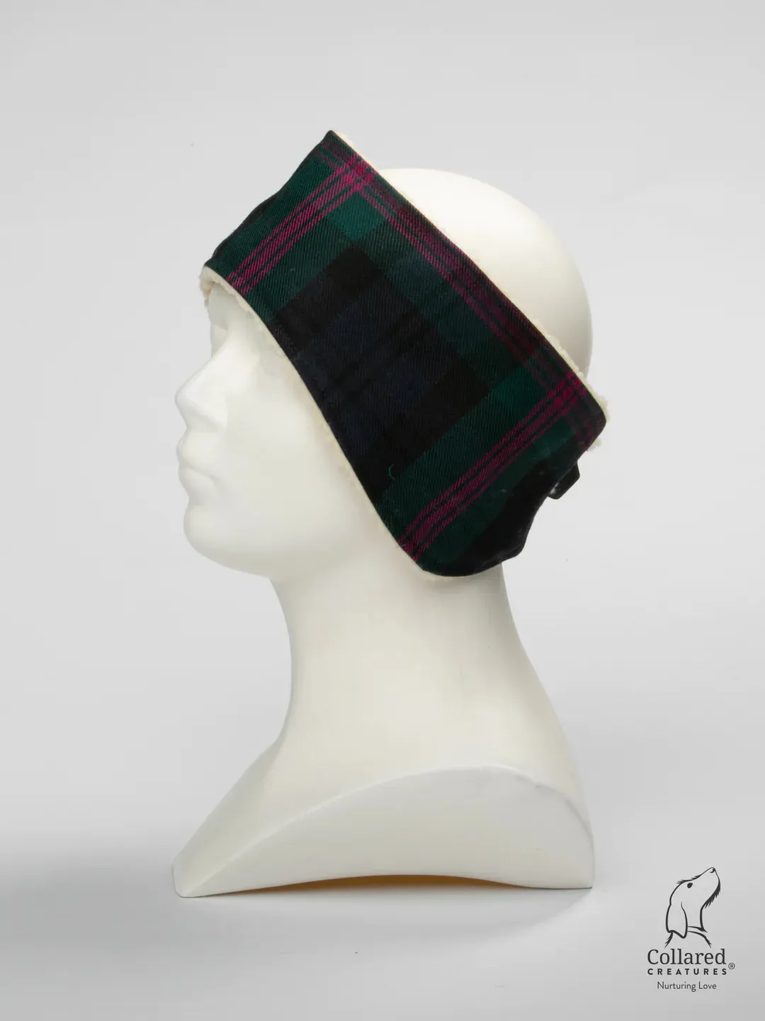 Harris Tweed Luxury Clasp Dog Collar Baird Modern Tartan