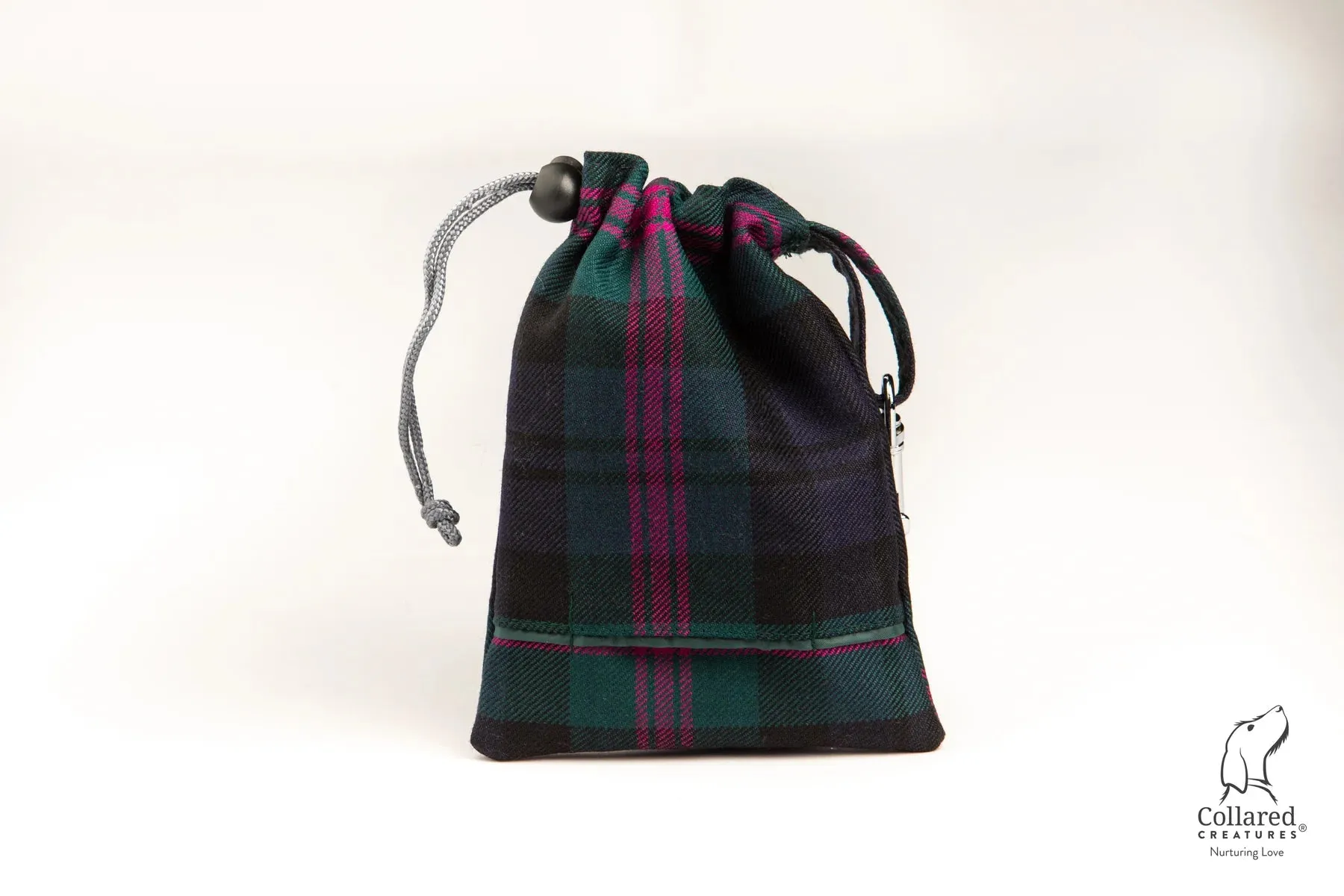 Harris Tweed Luxury Clasp Dog Collar Baird Modern Tartan