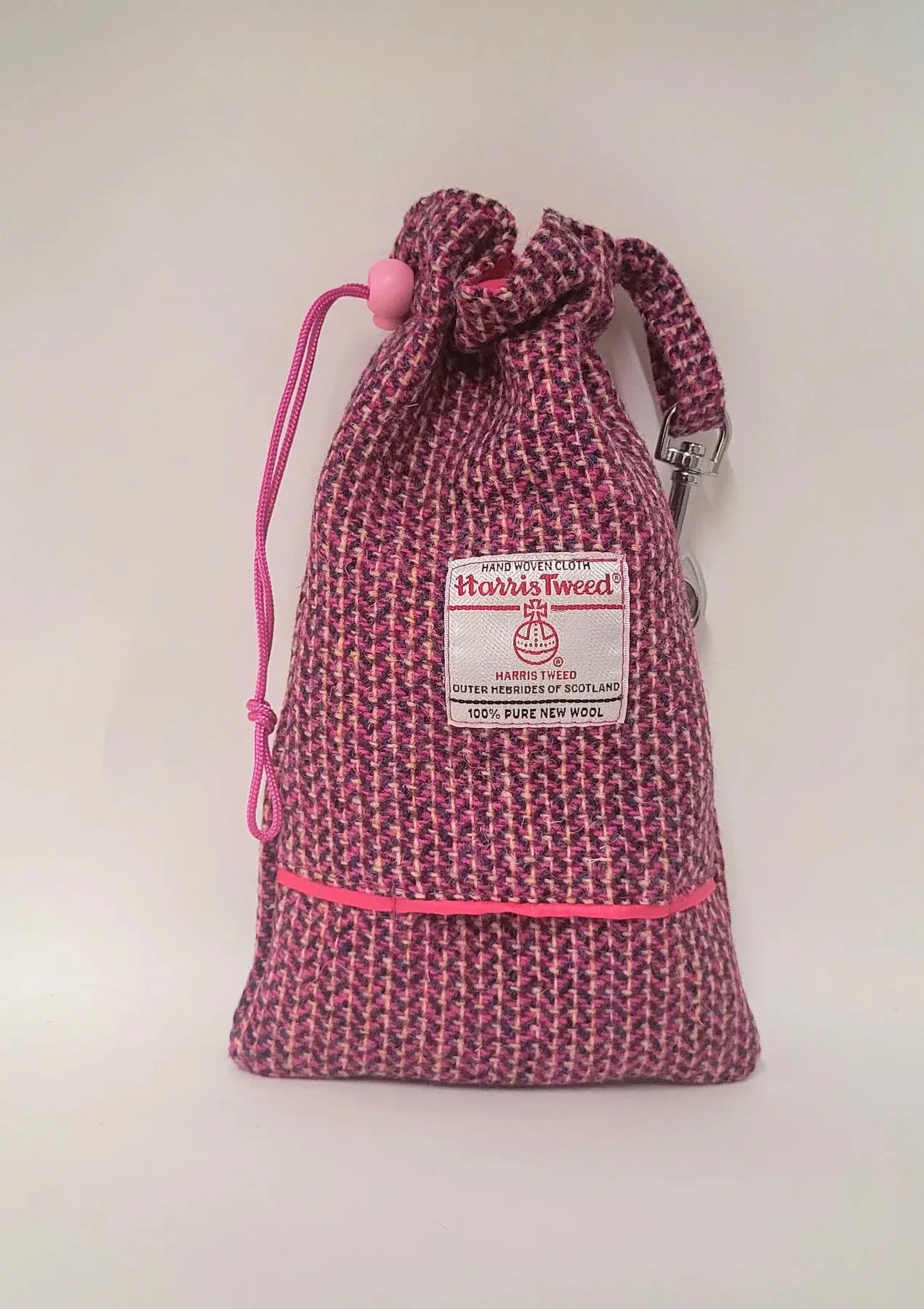 Harris Tweed Pink Paradise Dog Collar