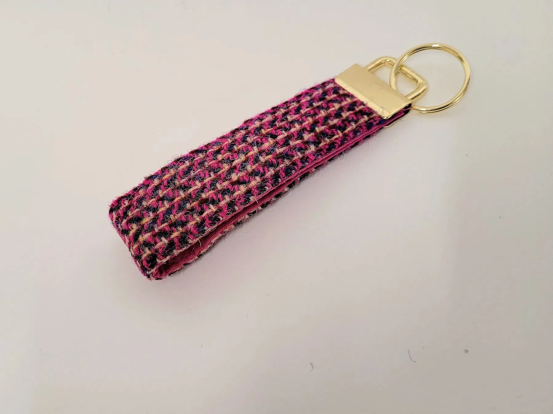 Harris Tweed Pink Paradise Dog Collar