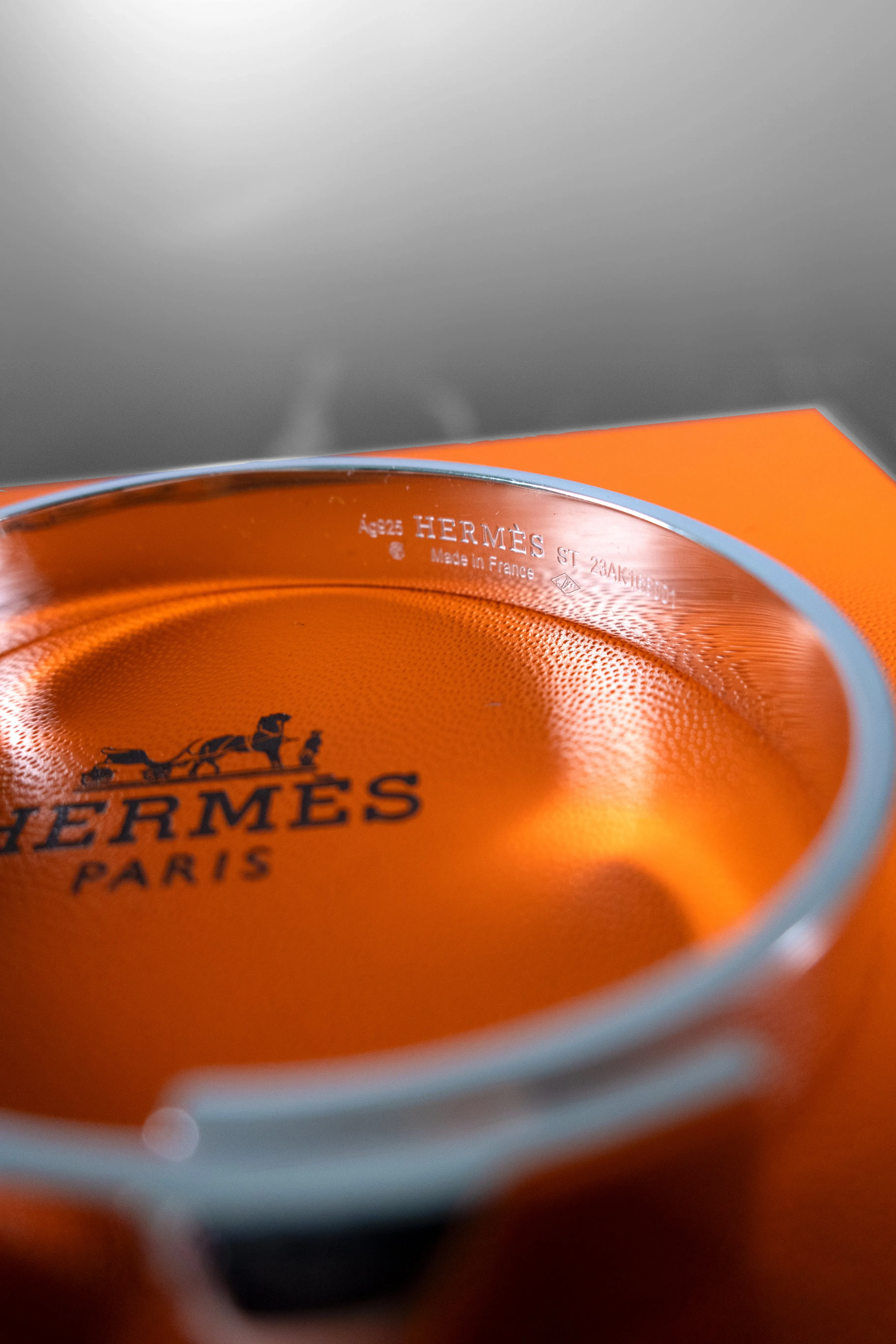 Hermès Sterling Silver Collier De Chien PM Bracelet