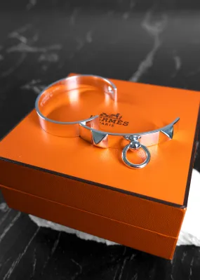 Hermès Sterling Silver Collier De Chien PM Bracelet
