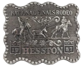 Hesston National Finals Rodeo 1987 NFR Belt Buckle