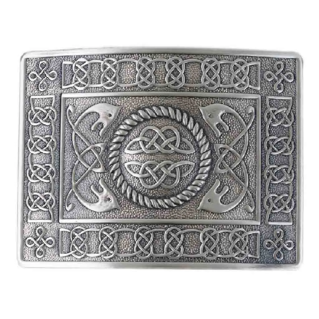 Highland Serpent Kilt Belt Silver Buckle