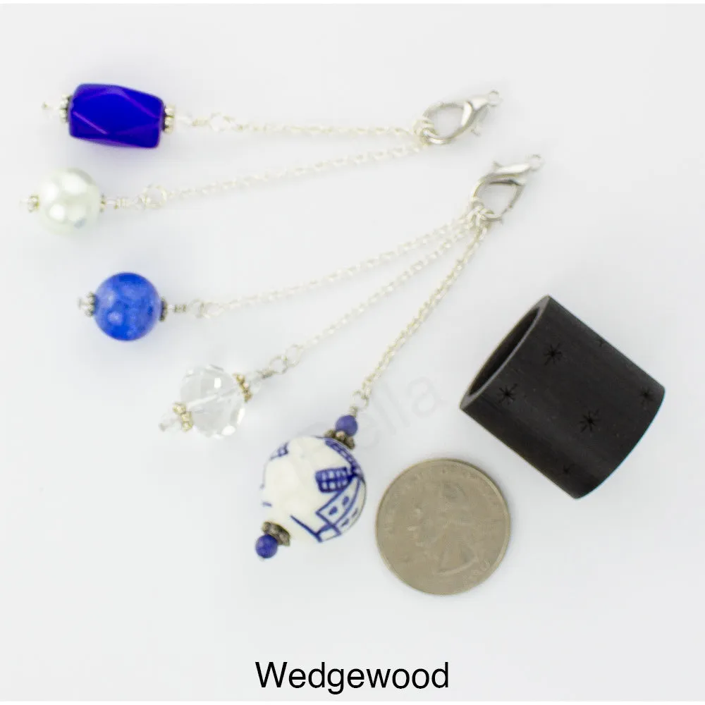 iBella® Scarf Slide Jewelry Set - Wedgewood