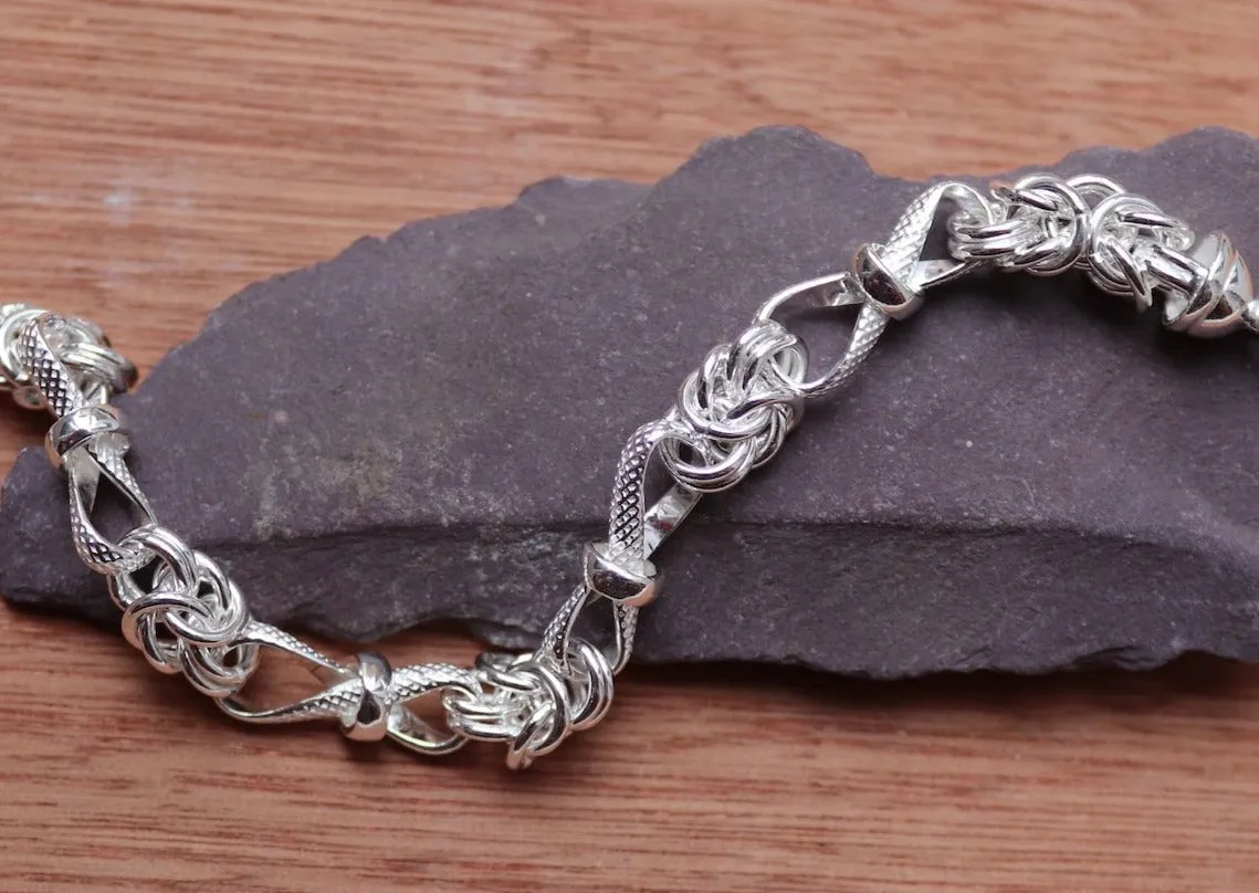 Infinity Byzantine Link Bracelet