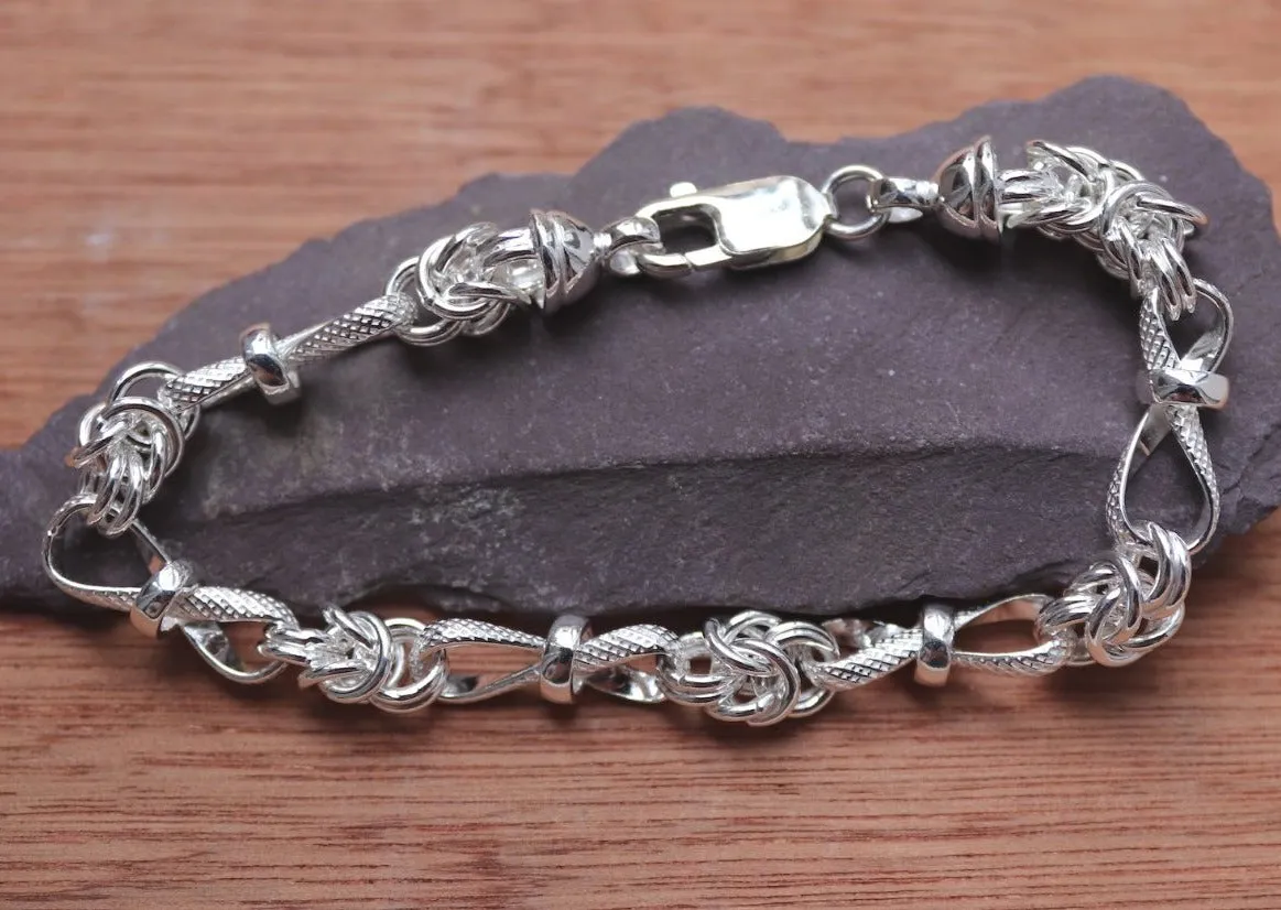 Infinity Byzantine Link Bracelet