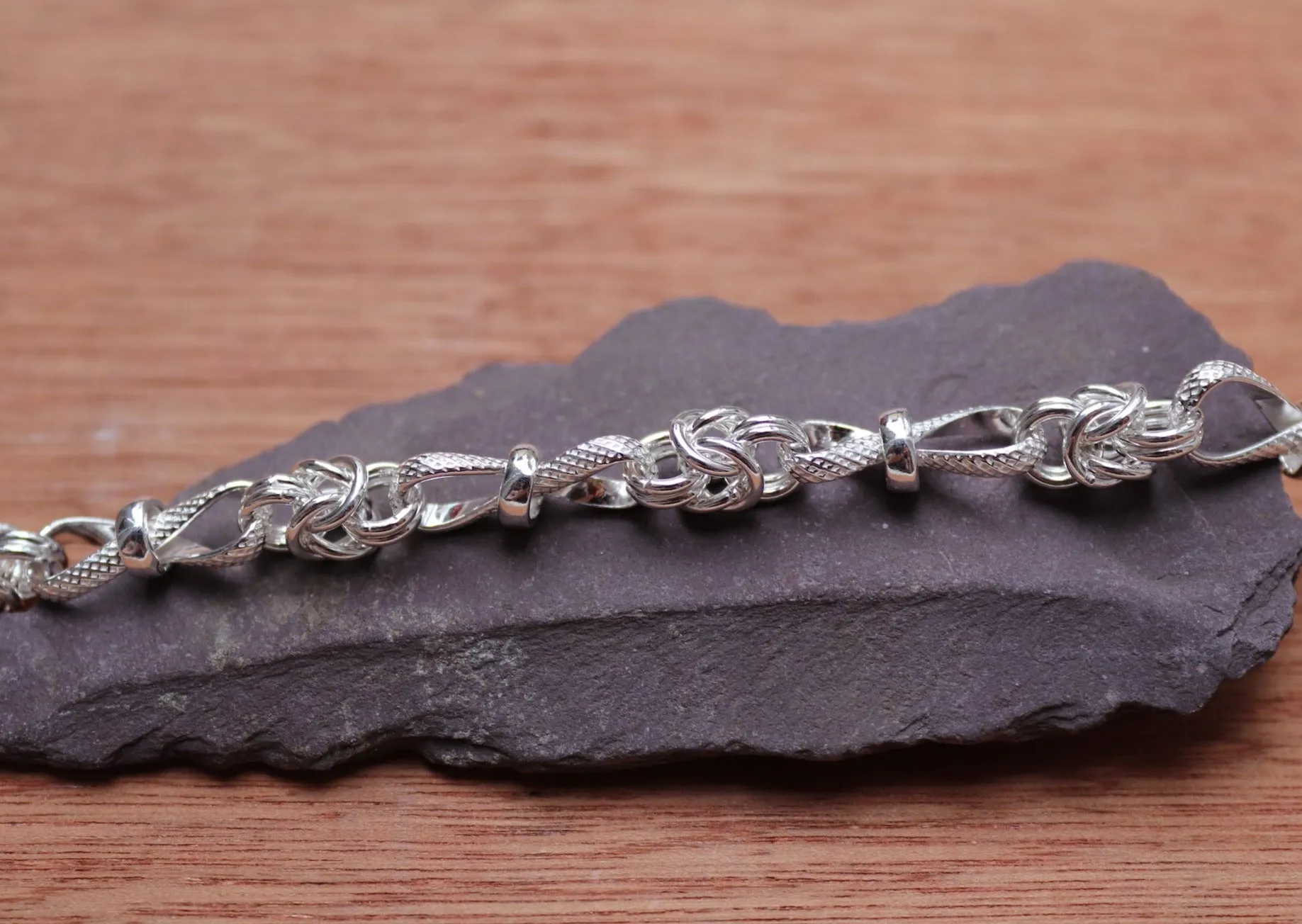 Infinity Byzantine Link Bracelet
