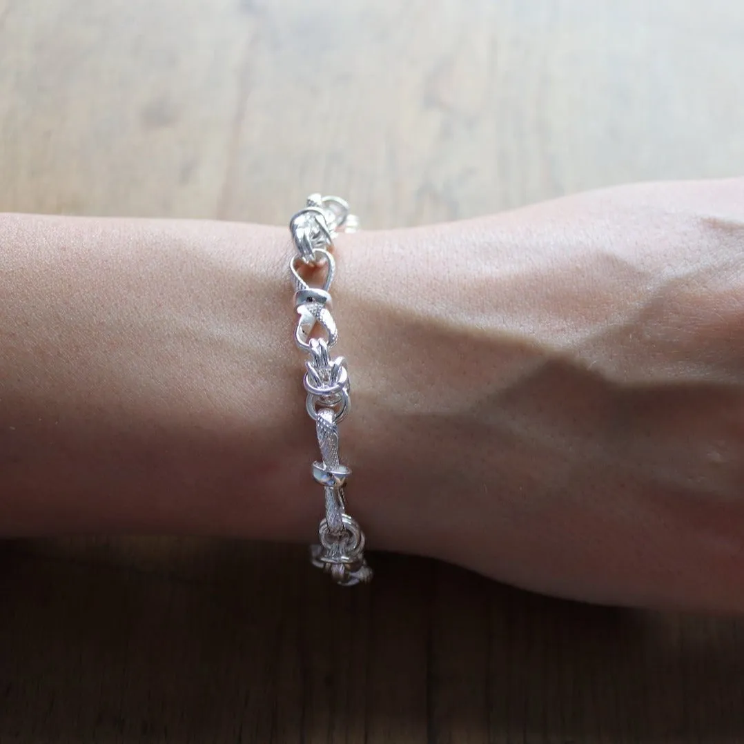 Infinity Byzantine Link Bracelet