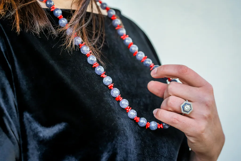 Jade and Coral Necklace