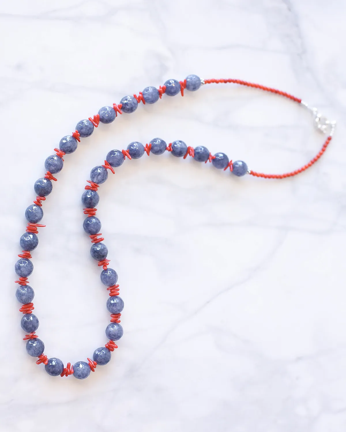 Jade and Coral Necklace