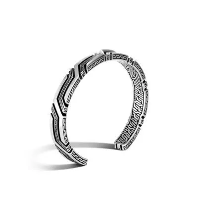 John Hardy Men's Classic Chain Silver 8mm Small Cuff Bracelet