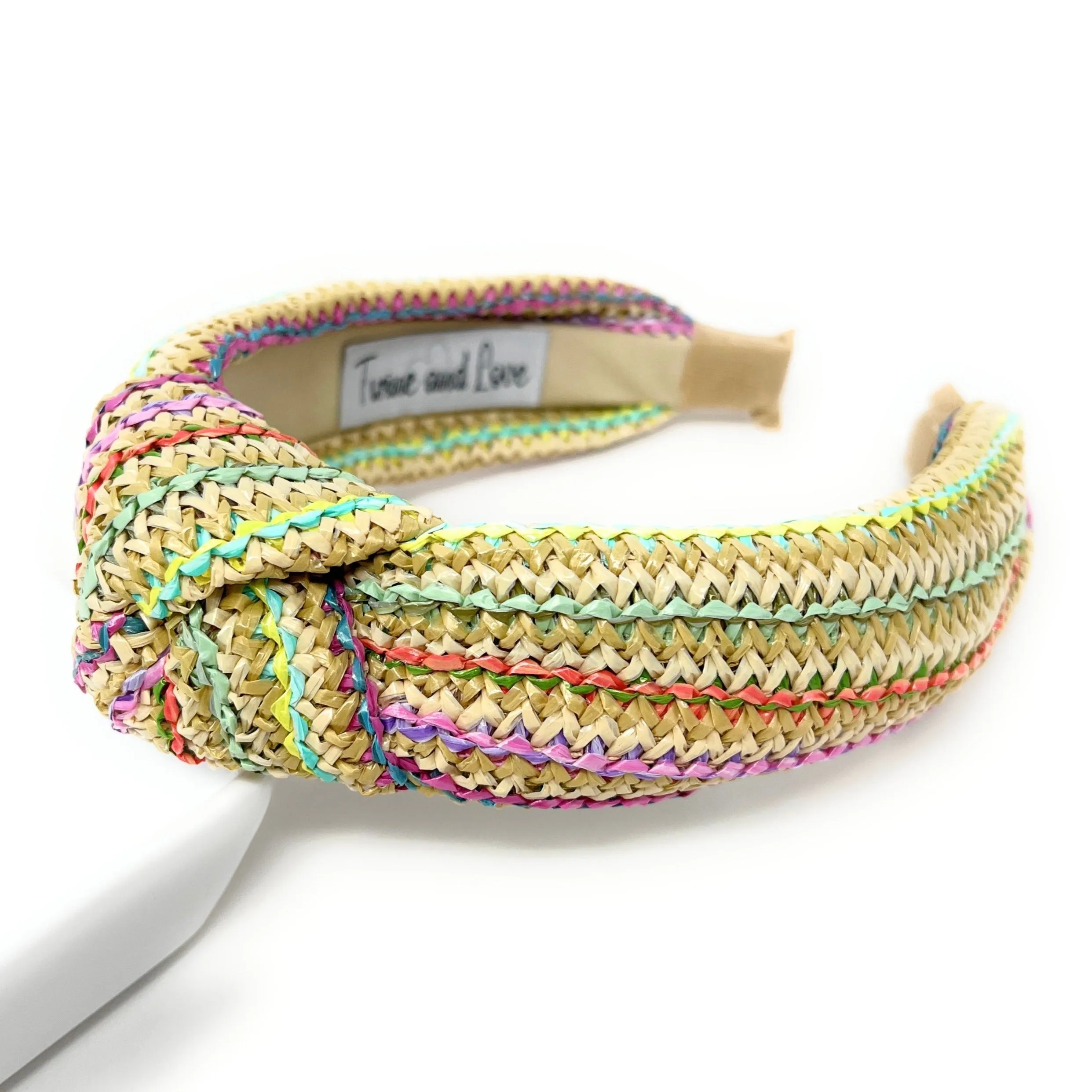 Kai Raffia Woven Top Knot Headband