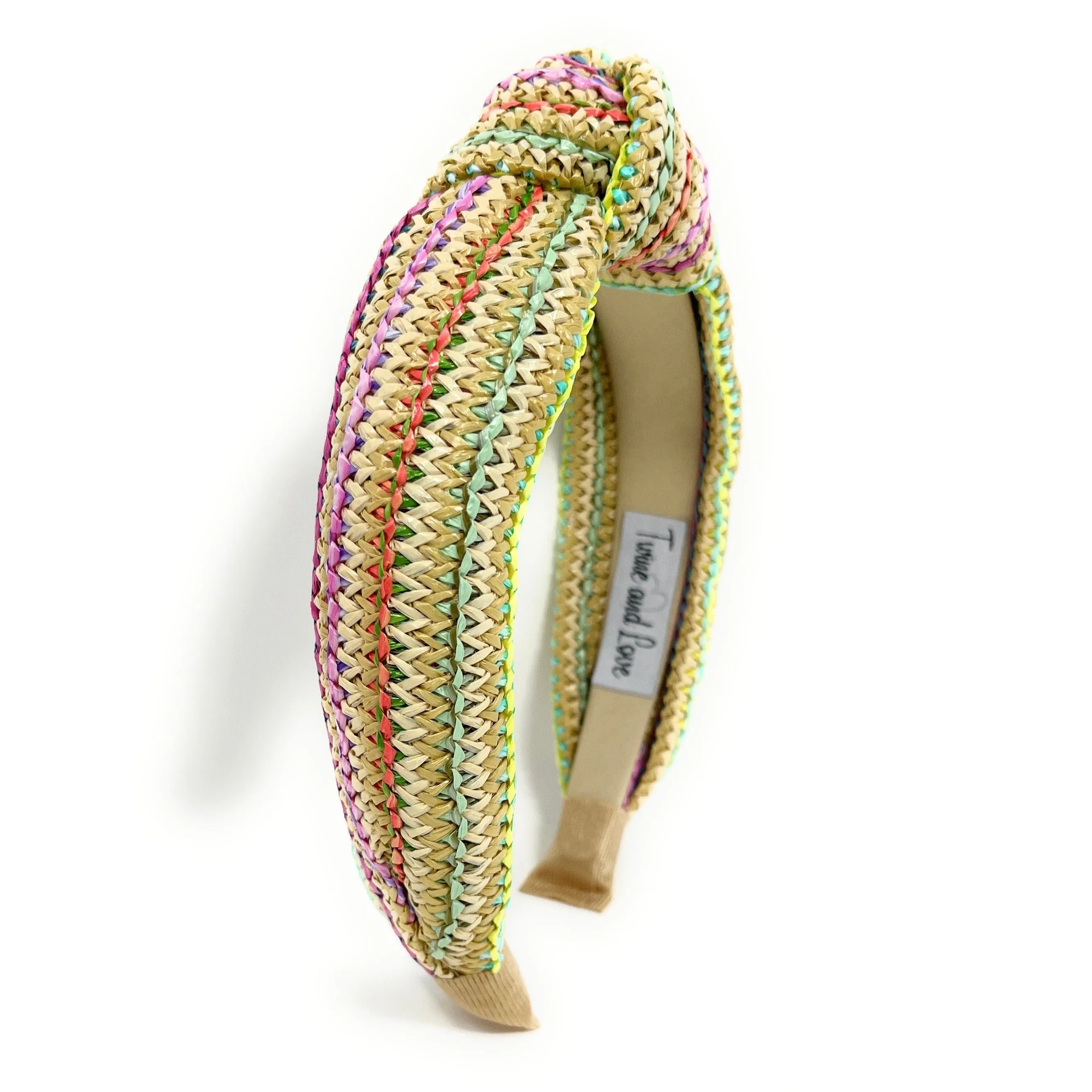 Kai Raffia Woven Top Knot Headband