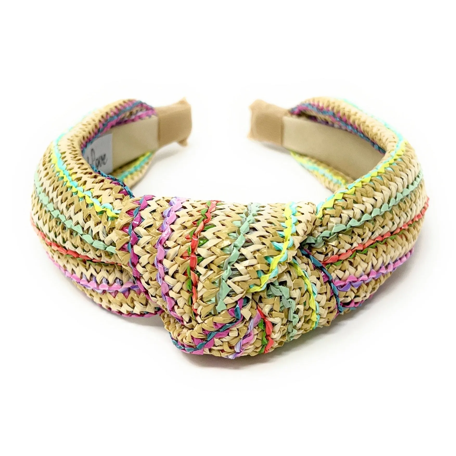 Kai Raffia Woven Top Knot Headband