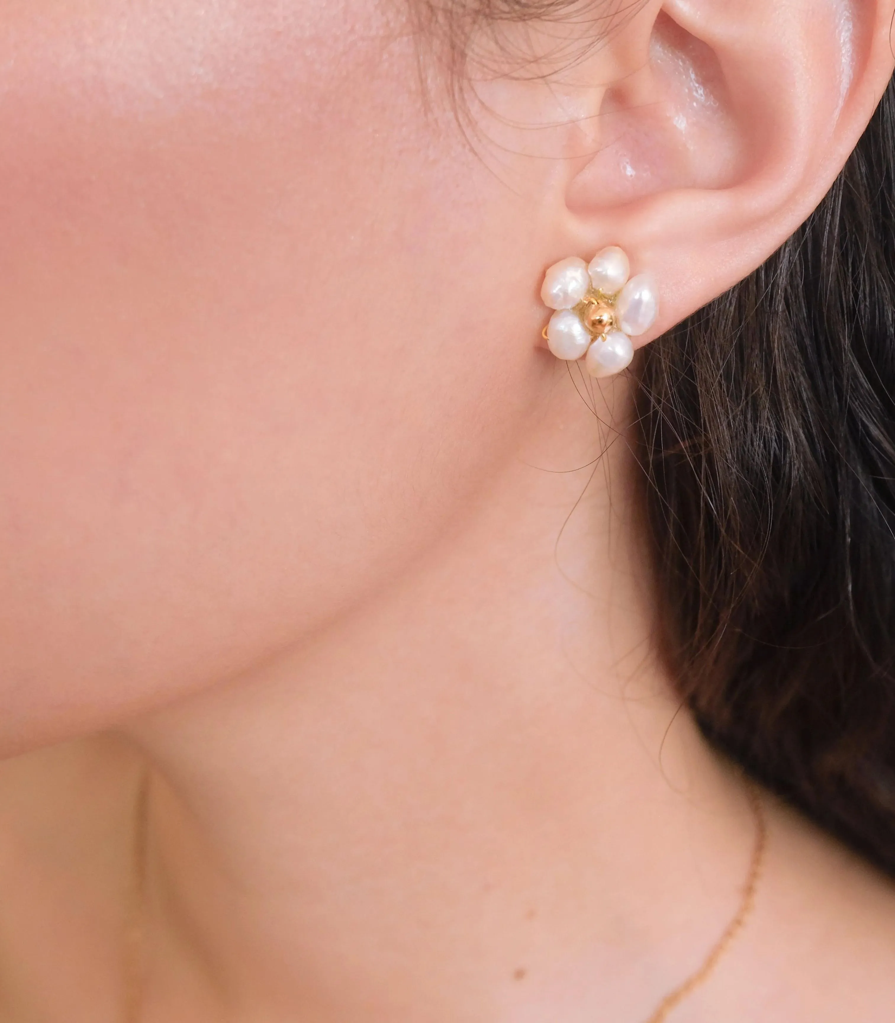Kalachuchi 3-in-1 Drop Hoop Earrings
