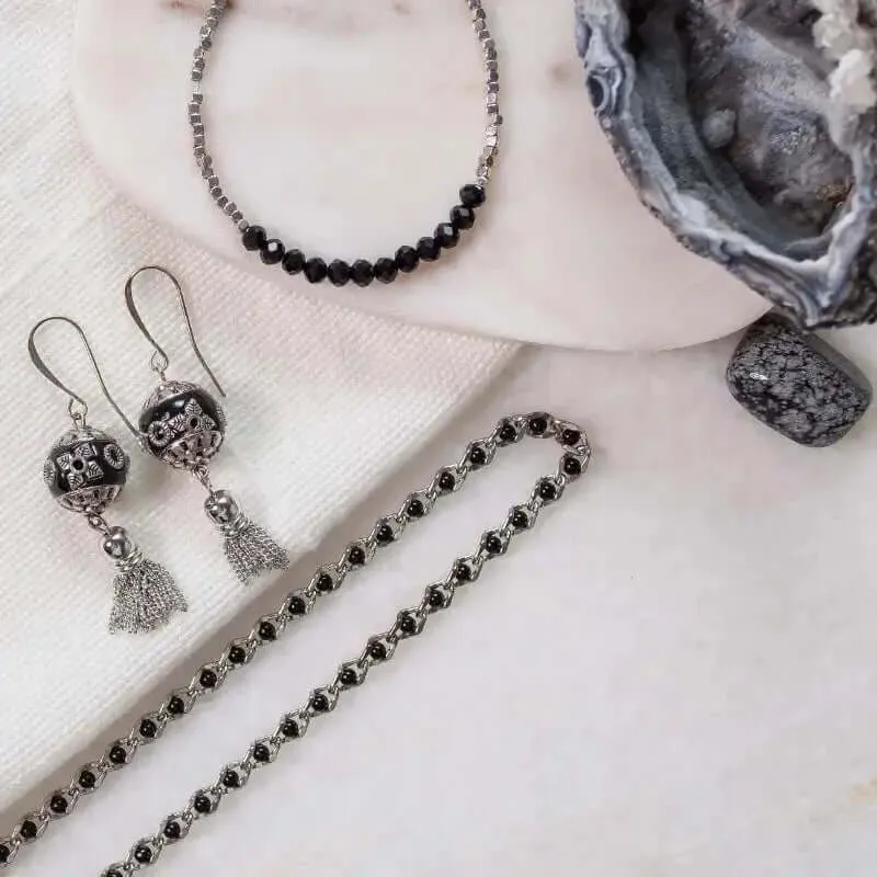 Kashmiri Boho Bead Earrings