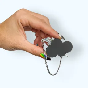 Last Chance! Thunderstruck Brooch - Matte Black/GHOL
