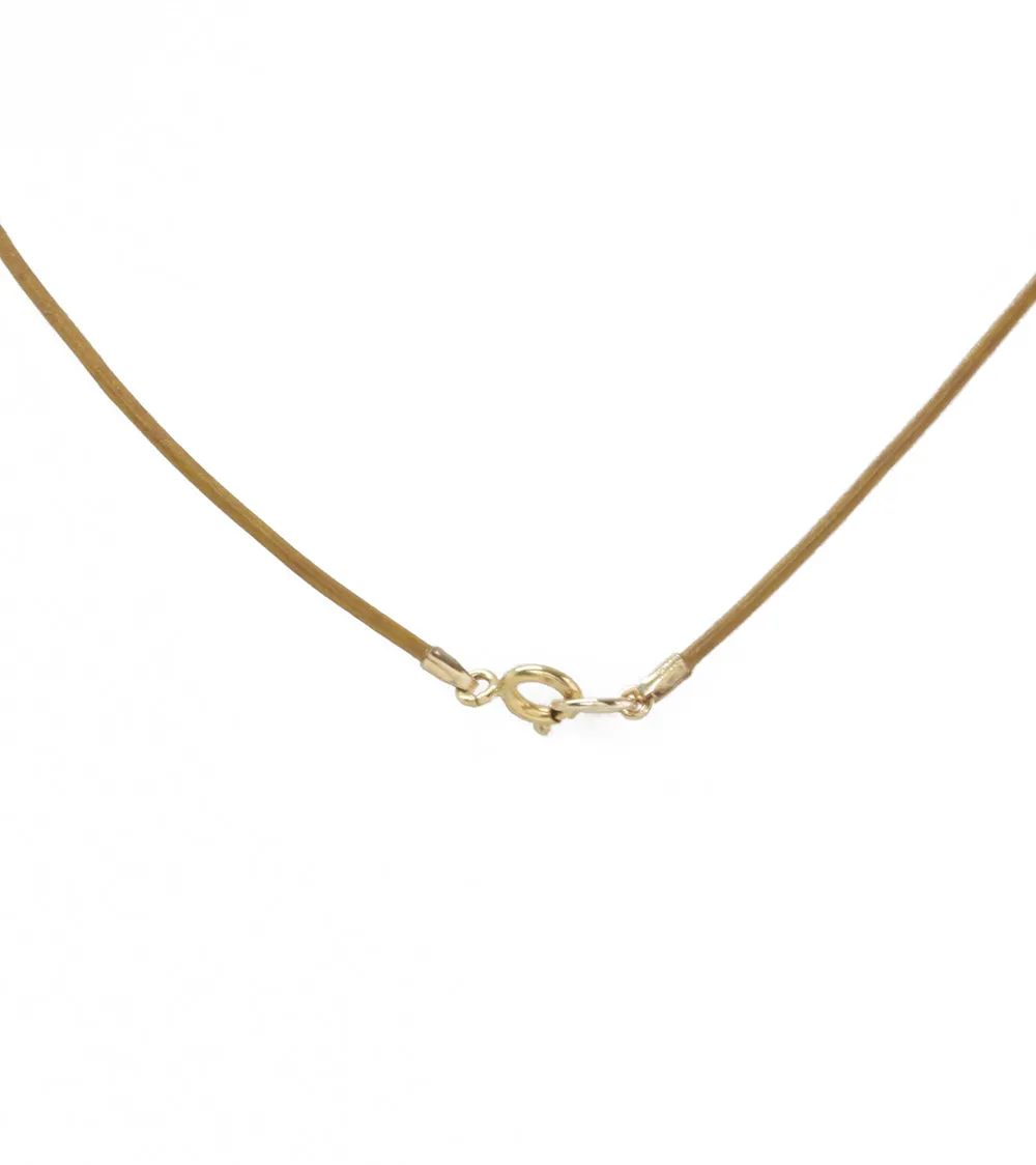 Leather Two Tahitian Pearl Necklace with Coral Design Accent