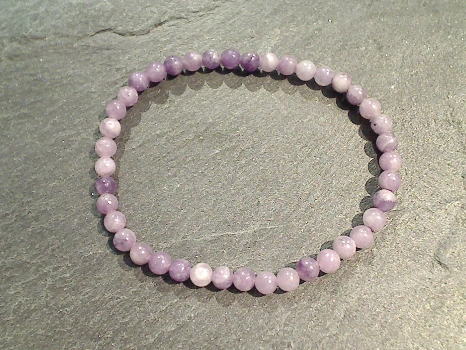 Lepidolite 4MM Stretch Bracelet