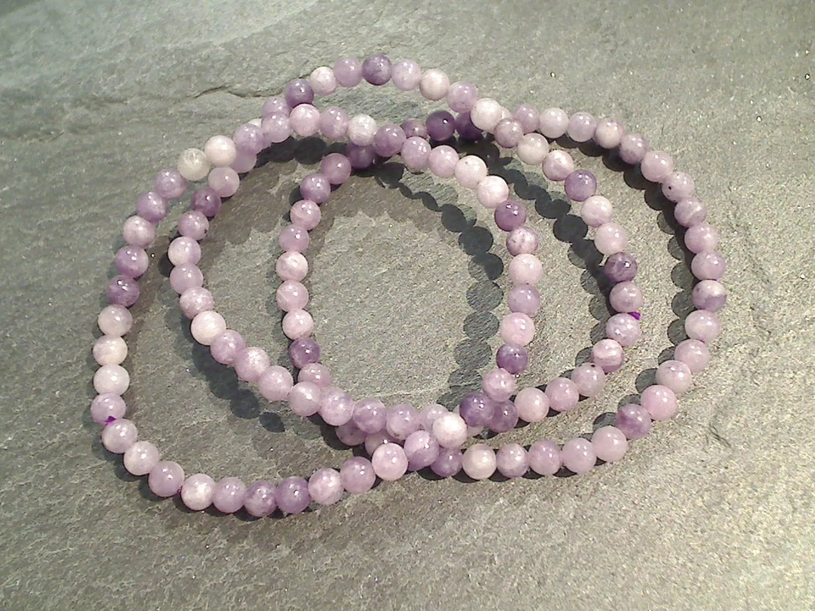 Lepidolite 4MM Stretch Bracelet