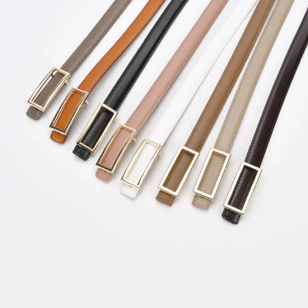 Light Khaki Women Genuine Leather Belt 淺卡其女士真皮皮带 KCBELT1028a