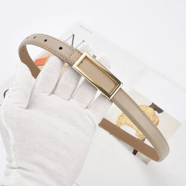 Light Khaki Women Genuine Leather Belt 淺卡其女士真皮皮带 KCBELT1028a