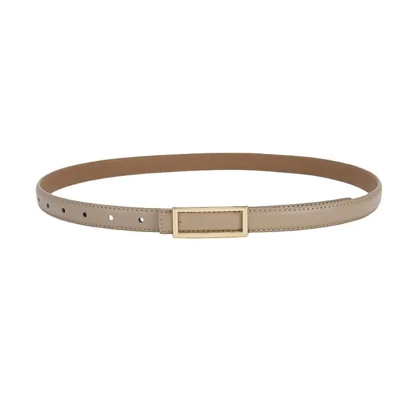 Light Khaki Women Genuine Leather Belt 淺卡其女士真皮皮带 KCBELT1028a