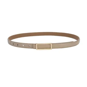 Light Khaki Women Genuine Leather Belt 淺卡其女士真皮皮带 KCBELT1028a