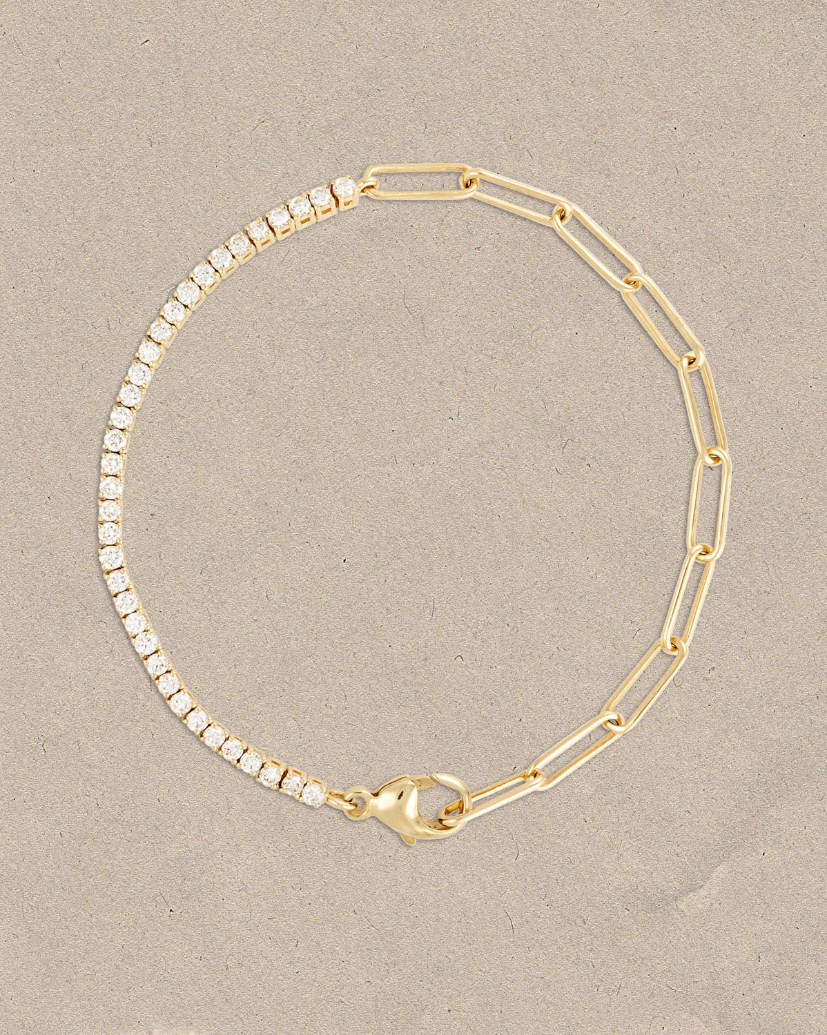 Link Diamond Tennis Bracelet