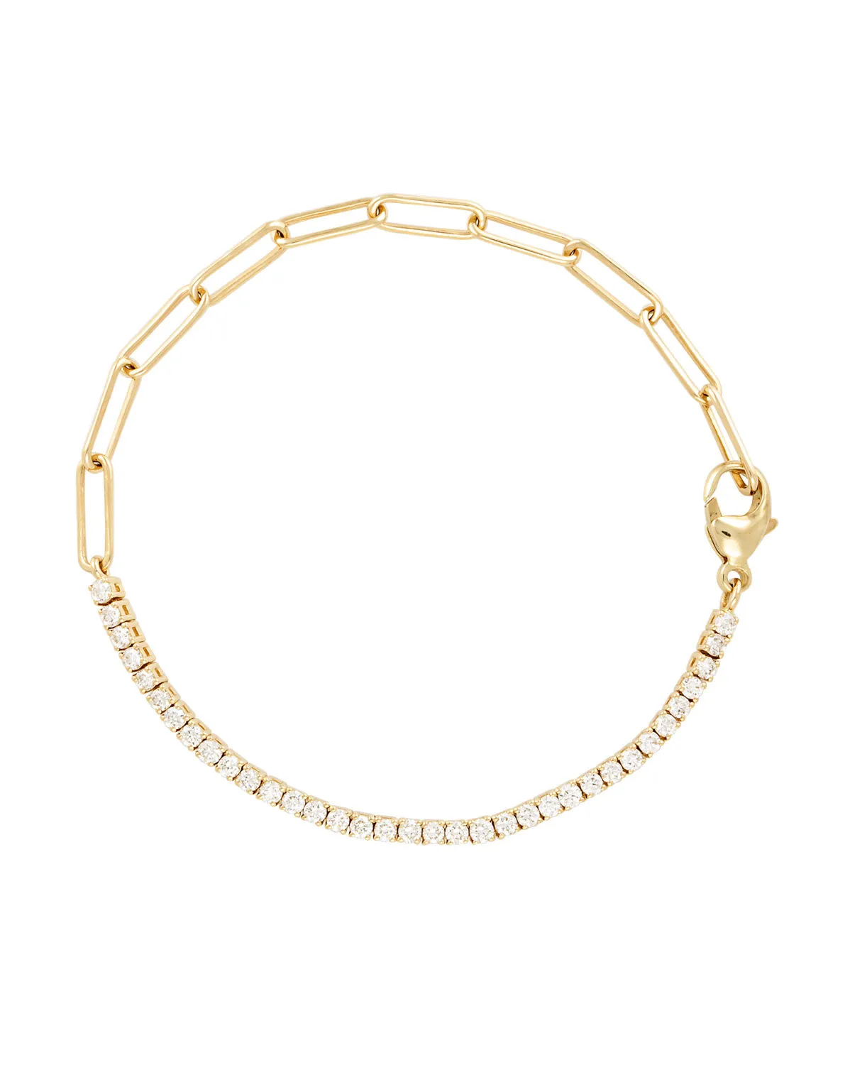 Link Diamond Tennis Bracelet