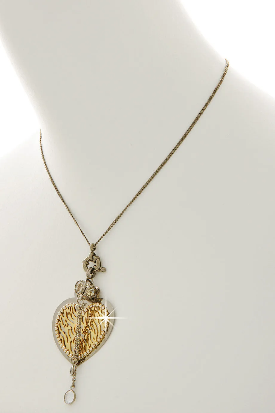 LK DESIGNS HEARTS Silver Pendant