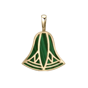 Malachite Lotus Pendant