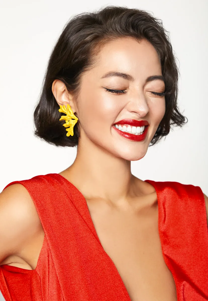 Matte Gold Detachable Earrings