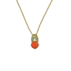Medium Sweetheart Pendant in "Mythical Dusk" - Yellow Gold