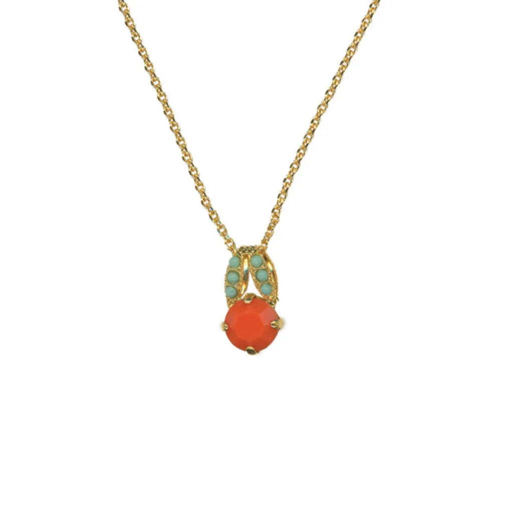 Medium Sweetheart Pendant in "Mythical Dusk" - Yellow Gold