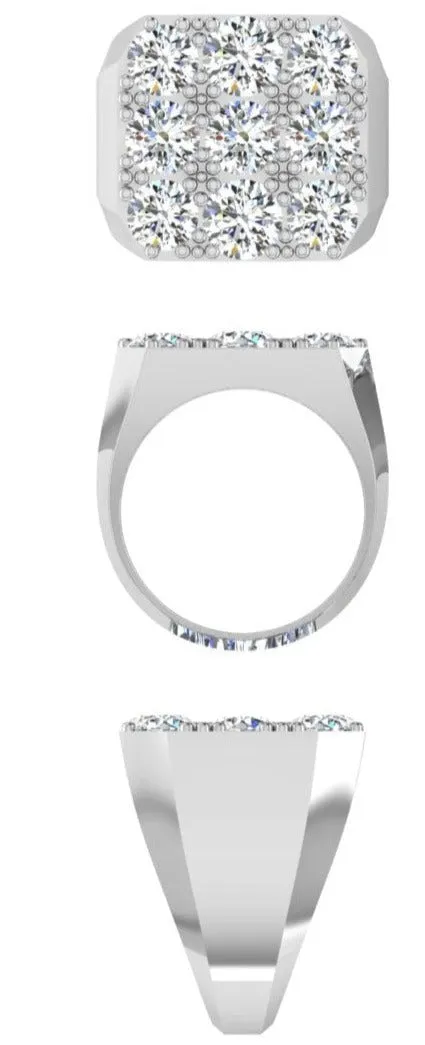 Men's Diamond Signet Ring 1 ct. tw