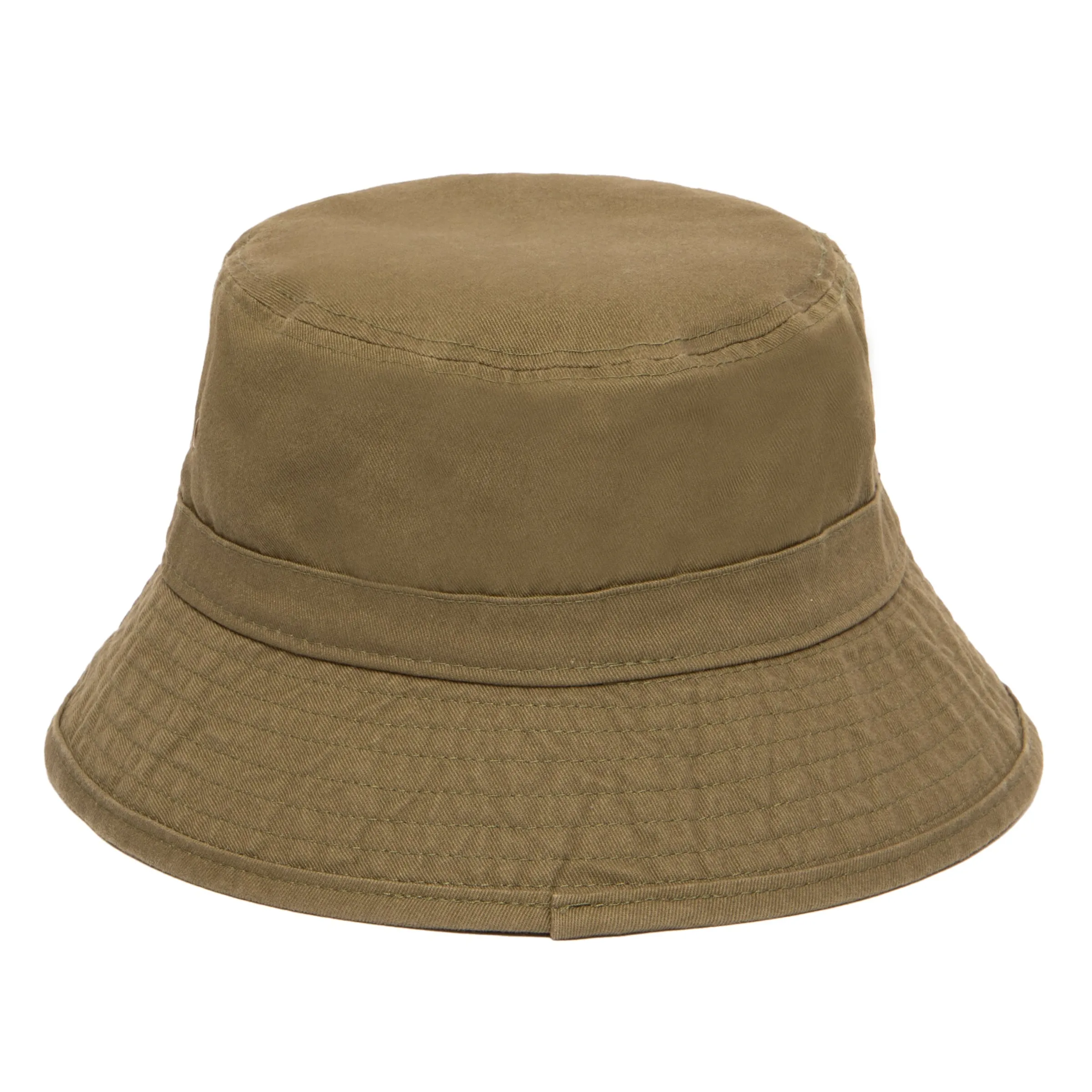 Men's washed cotton bucket with side grommets