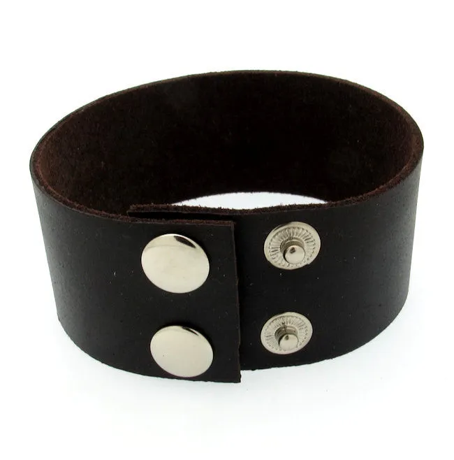 Mens Wide Band Cuff with Quote