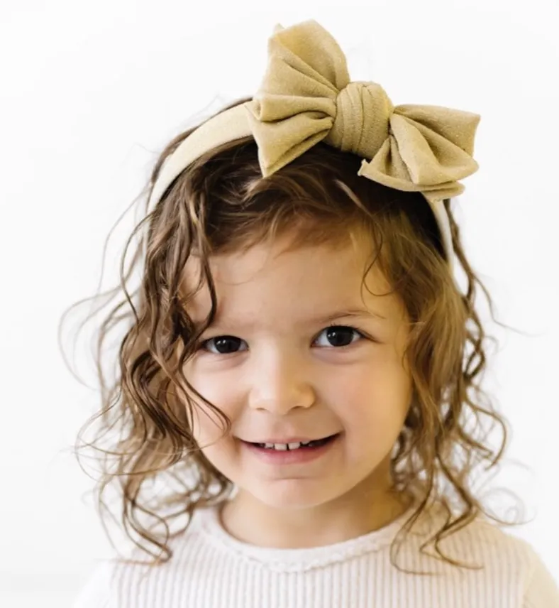 METALLIC FAB HARD HEADBAND: silver
