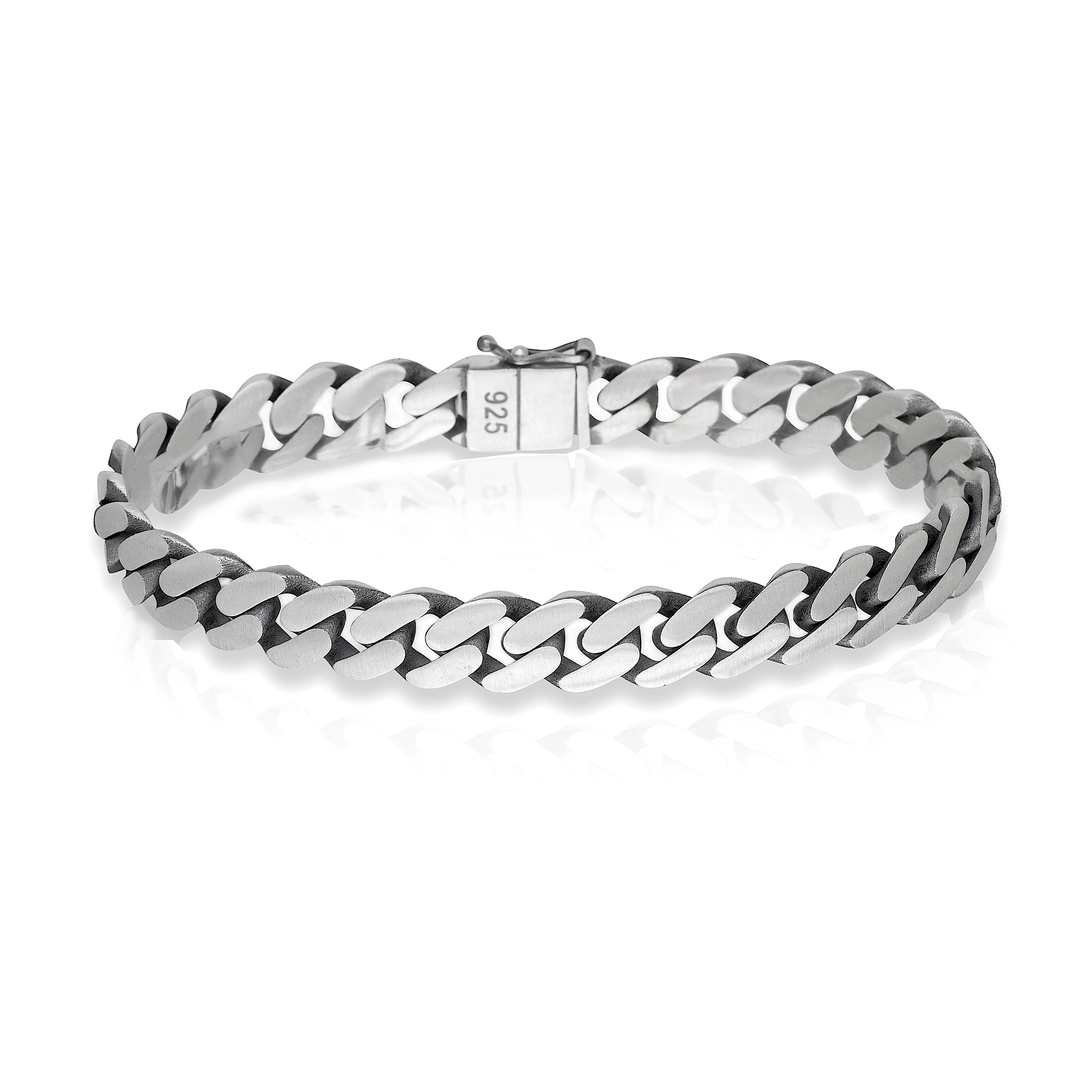 Miami Cuban .925 Sterling Silver Chain Link Bracelet, 30.81 grams