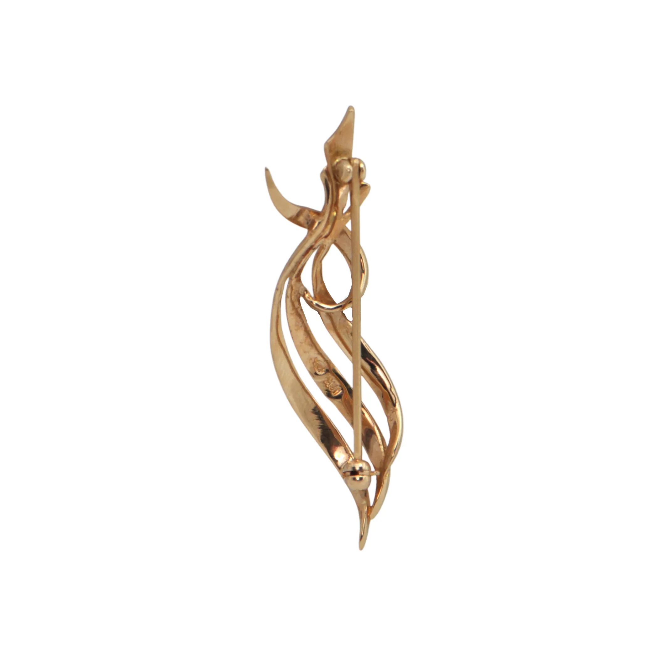 Mid-Century 14k Gold Brooch