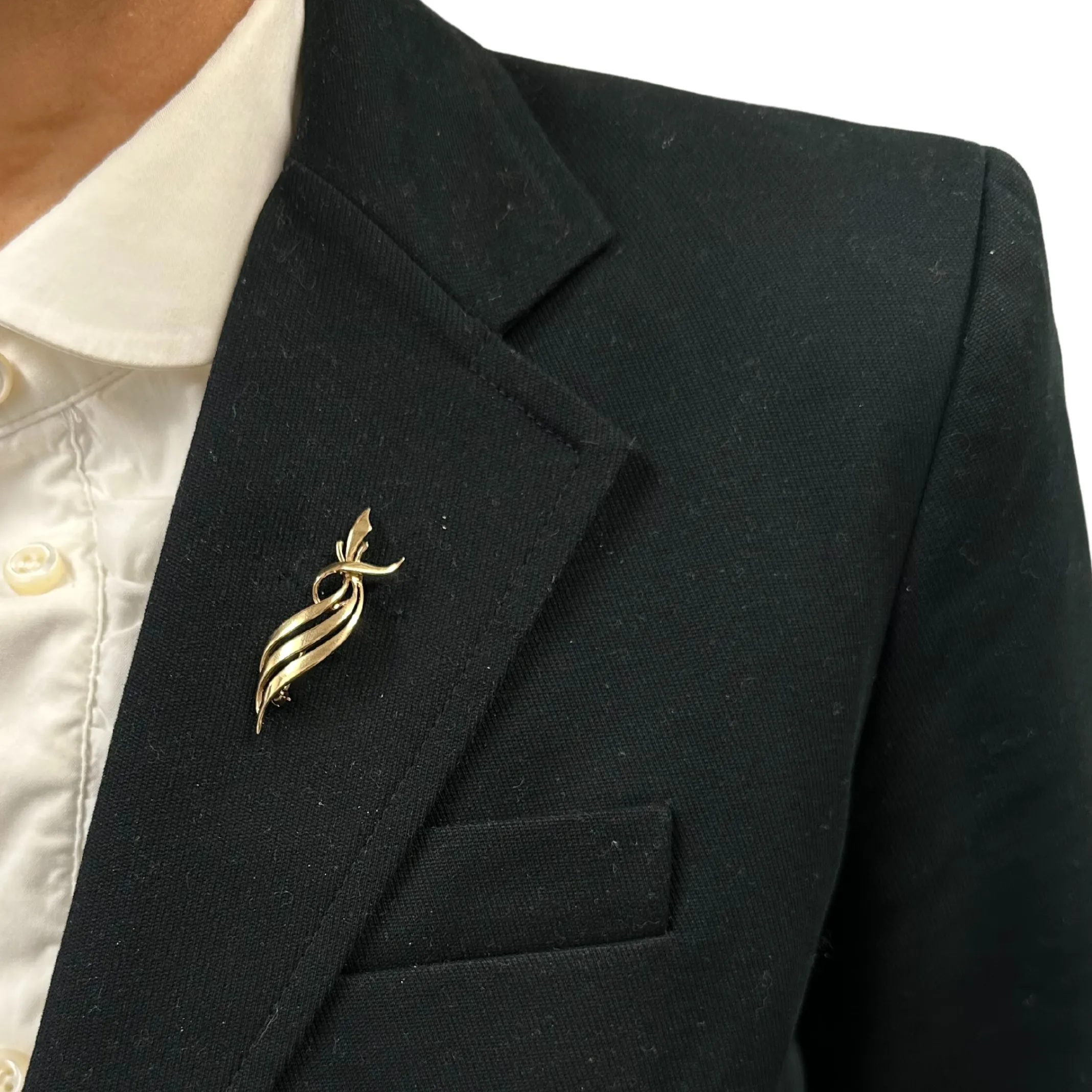 Mid-Century 14k Gold Brooch